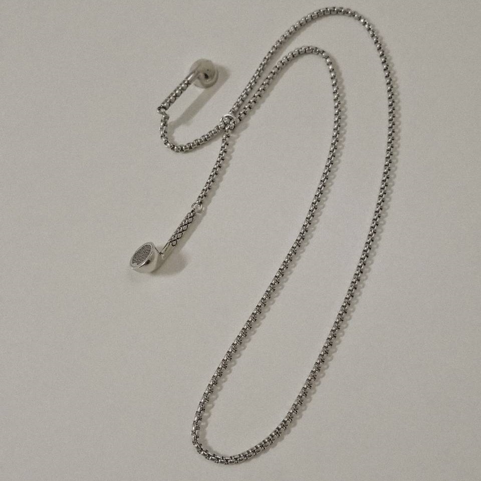 #現貨 (ACCN506) 鋼項鍊 質感金屬耳機