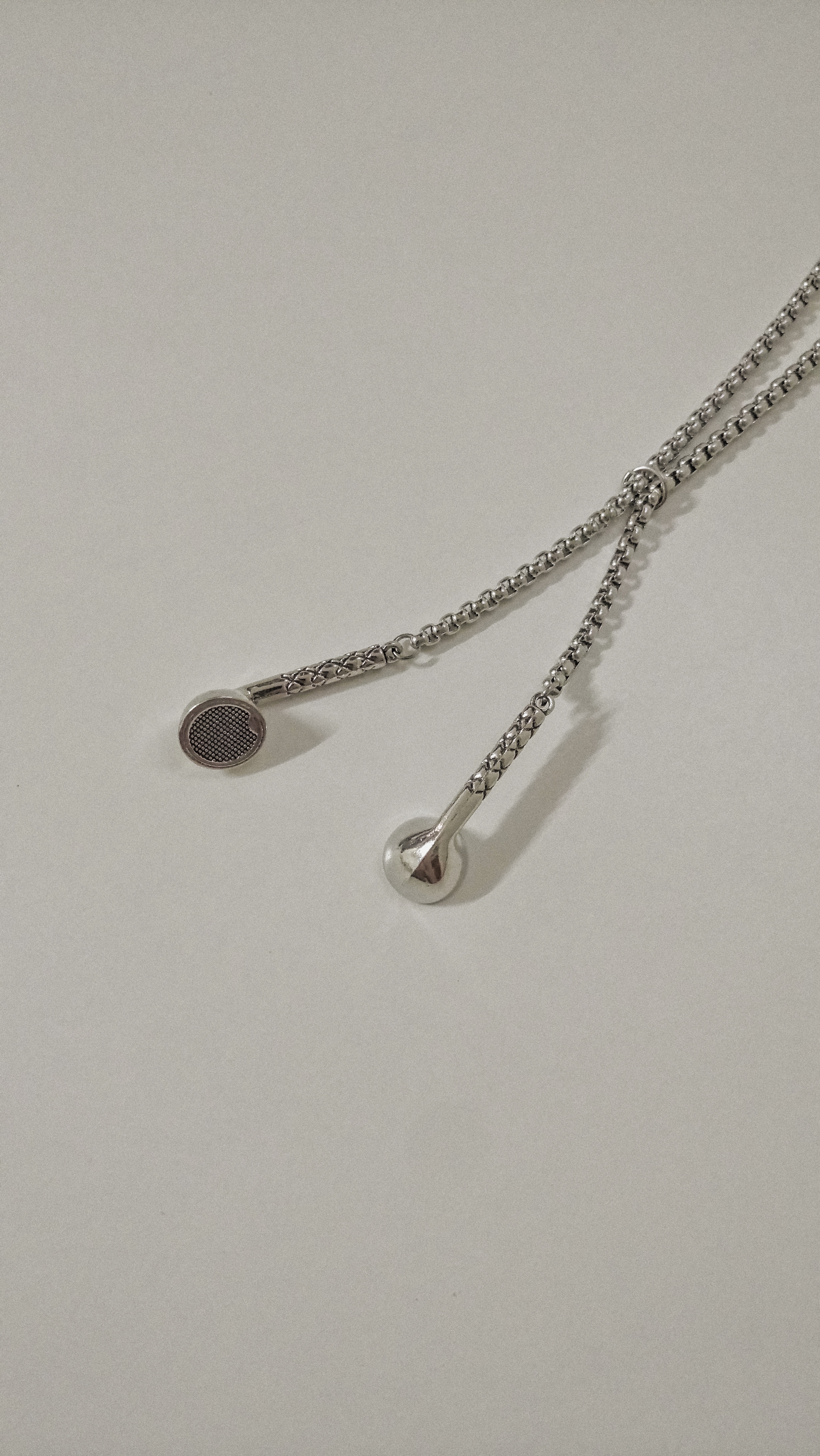 #現貨 (ACCN506) 鋼項鍊 質感金屬耳機