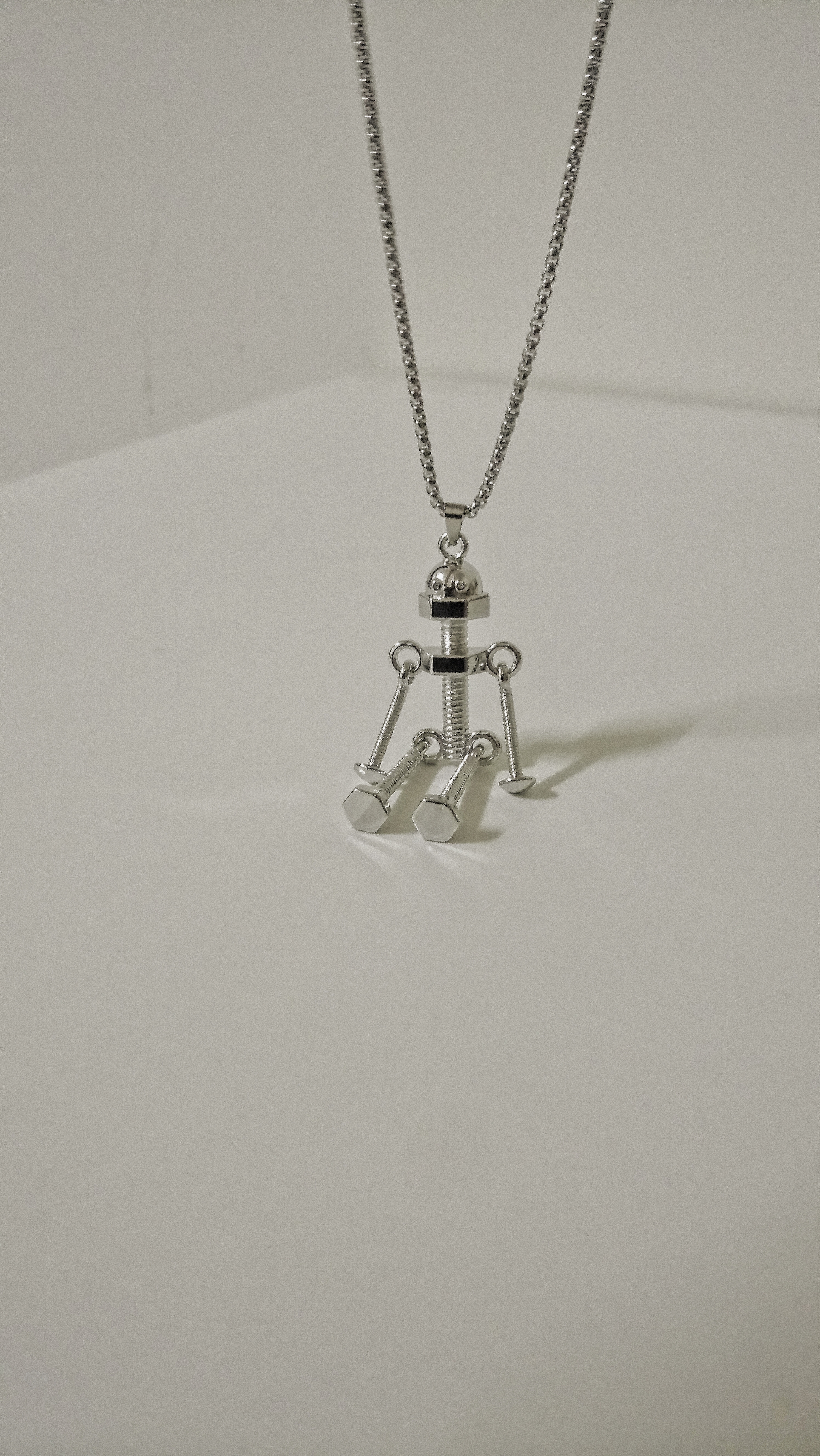 #現貨 (ACCN524) 鋼項鍊 螺帽機器人
