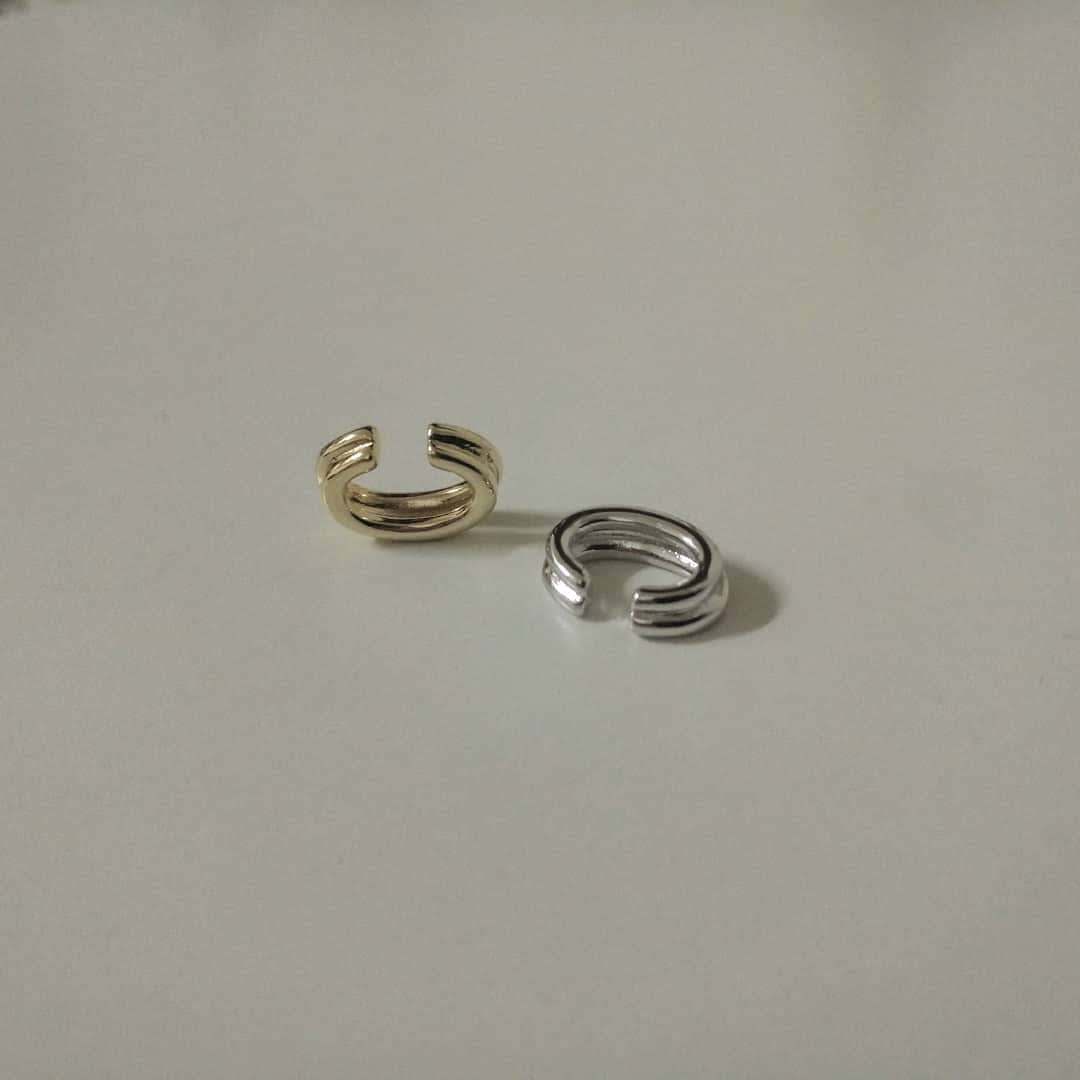 #現貨 #正韓飾品 (ACCE401) 金屬雙圈耳骨夾