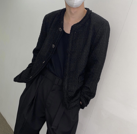 Ver.2小香粗花呢西裝外套