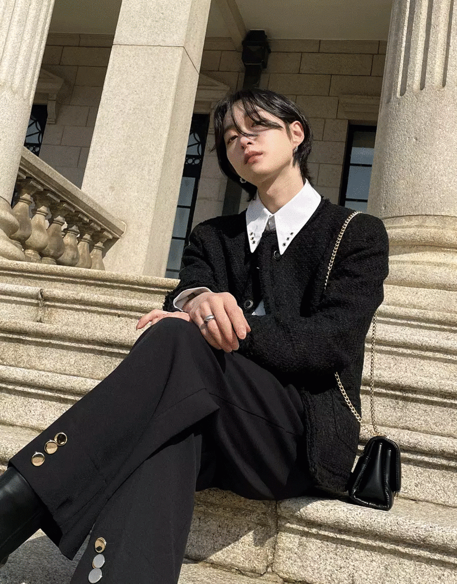 Ver.2小香粗花呢西裝外套