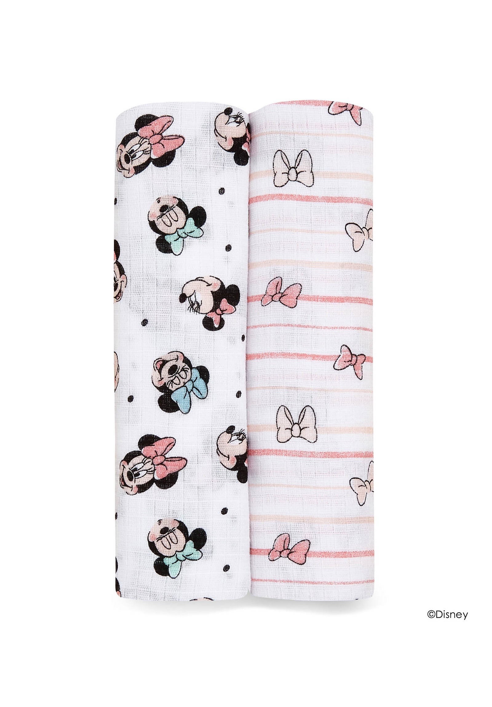 Aden+Anais 迪士尼經典款包巾(2入)-彩虹米妮