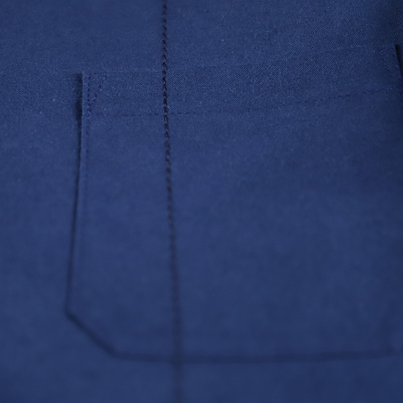 Frank Leder Vintage Bedsheet Short Shirt Baltic Sea Blu Frank Leder Vintage Bedsheet Short Shirt Baltic Sea Blu