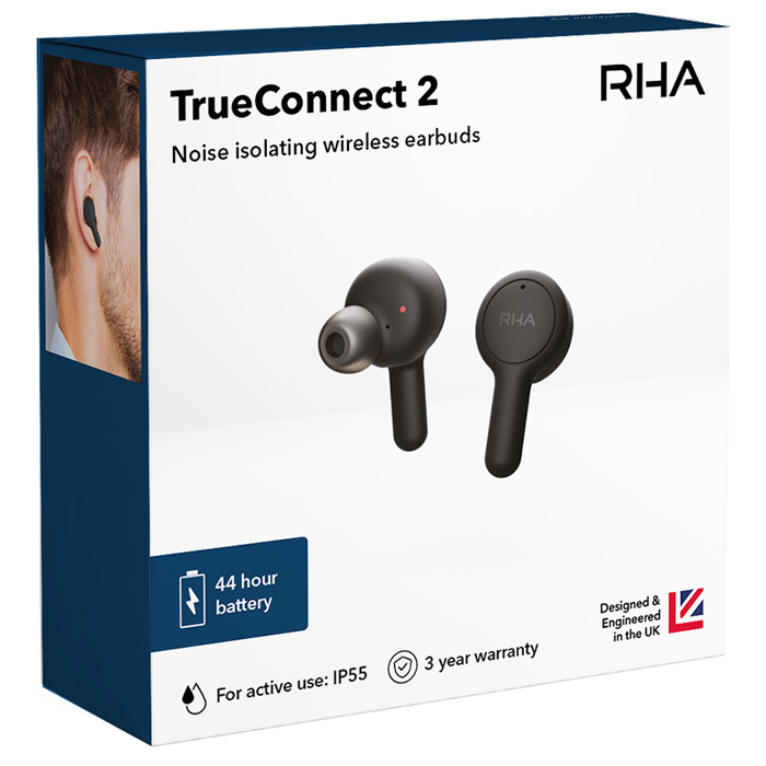 新品未開封 RHA TrueConnect IPX5防水 本体3年保証 ブルー 現貨｜原裝行貨三年保養｜RHA TrueConnect 2 旗艦級真無線耳機