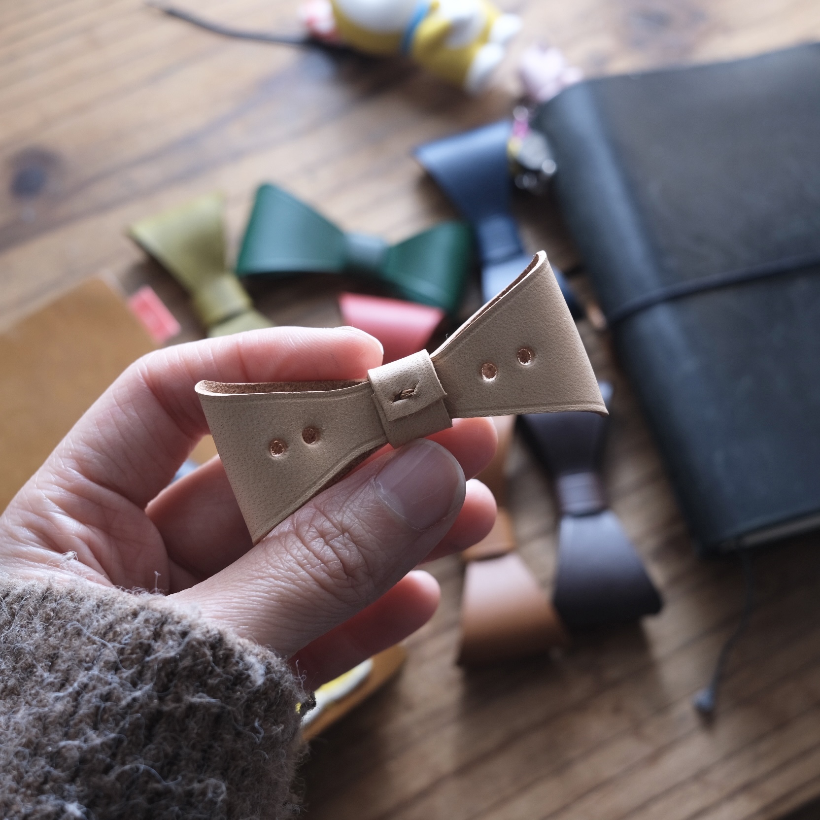 手工皮革蝴蝶結(可搭配TN本) - M.Seed 臺灣