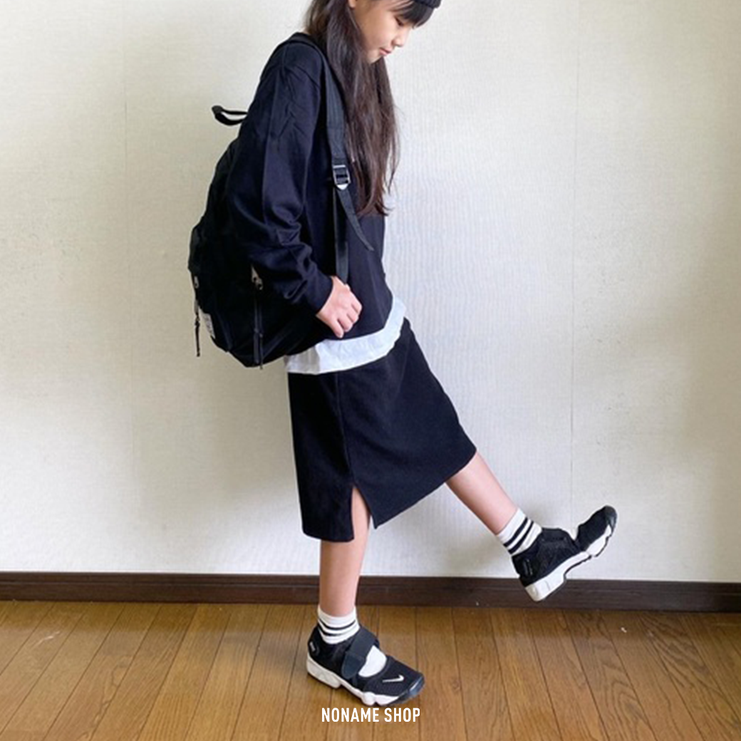 NIKE Air Rift BR 魔鬼氈 透氣 網狀 忍者鞋 慢跑鞋 休閒鞋 中童 無分指 黑