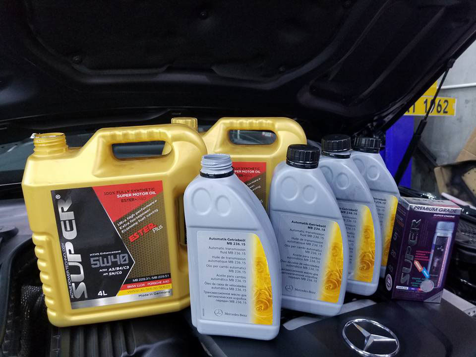 super ester plus 5w40 motor oil mercedes-benz transmission fluid
