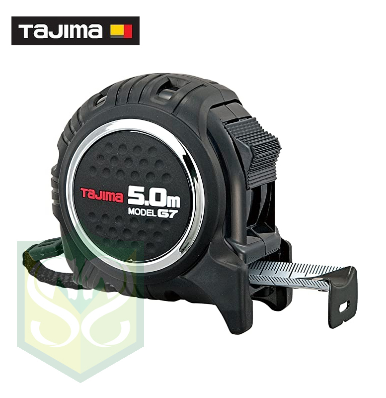 TAJIMA G7 LOCK 5M Measuring Tape 包膠加厚雙面拉尺 (5m x 25mm)