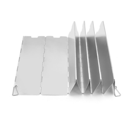 便攜式氣爐爐頭具折疊 10片 擋風板 | 戶外 | 煮食 | 附送收納袋 (逢星期日截單後7-14個工作天發貨)