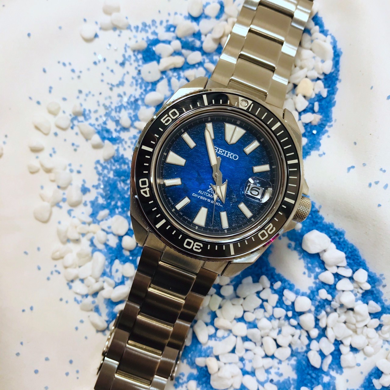 【SEIKO 精工】PROSPEX 愛海洋魟魚潛水機械錶 4R35-03W0B 43.8mm 現代鐘錶