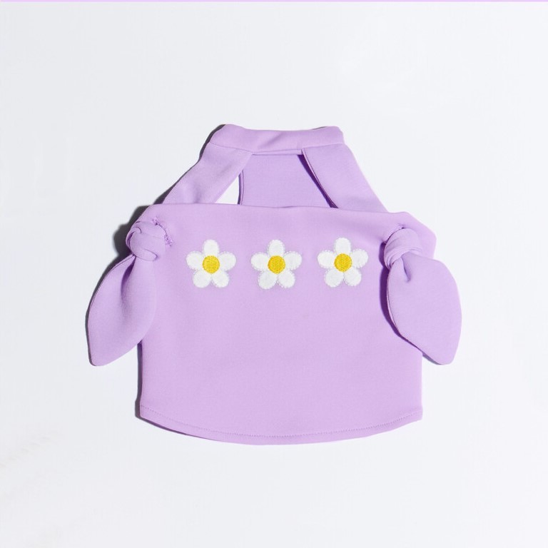 短版刺繡icon上衣 (小花)