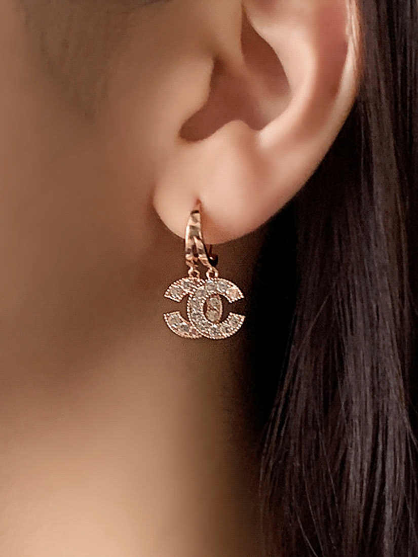 [現貨] 雙C優雅耳環 [ 2色 ]