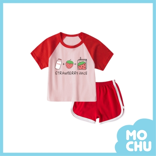 草莓牛奶居家套裝