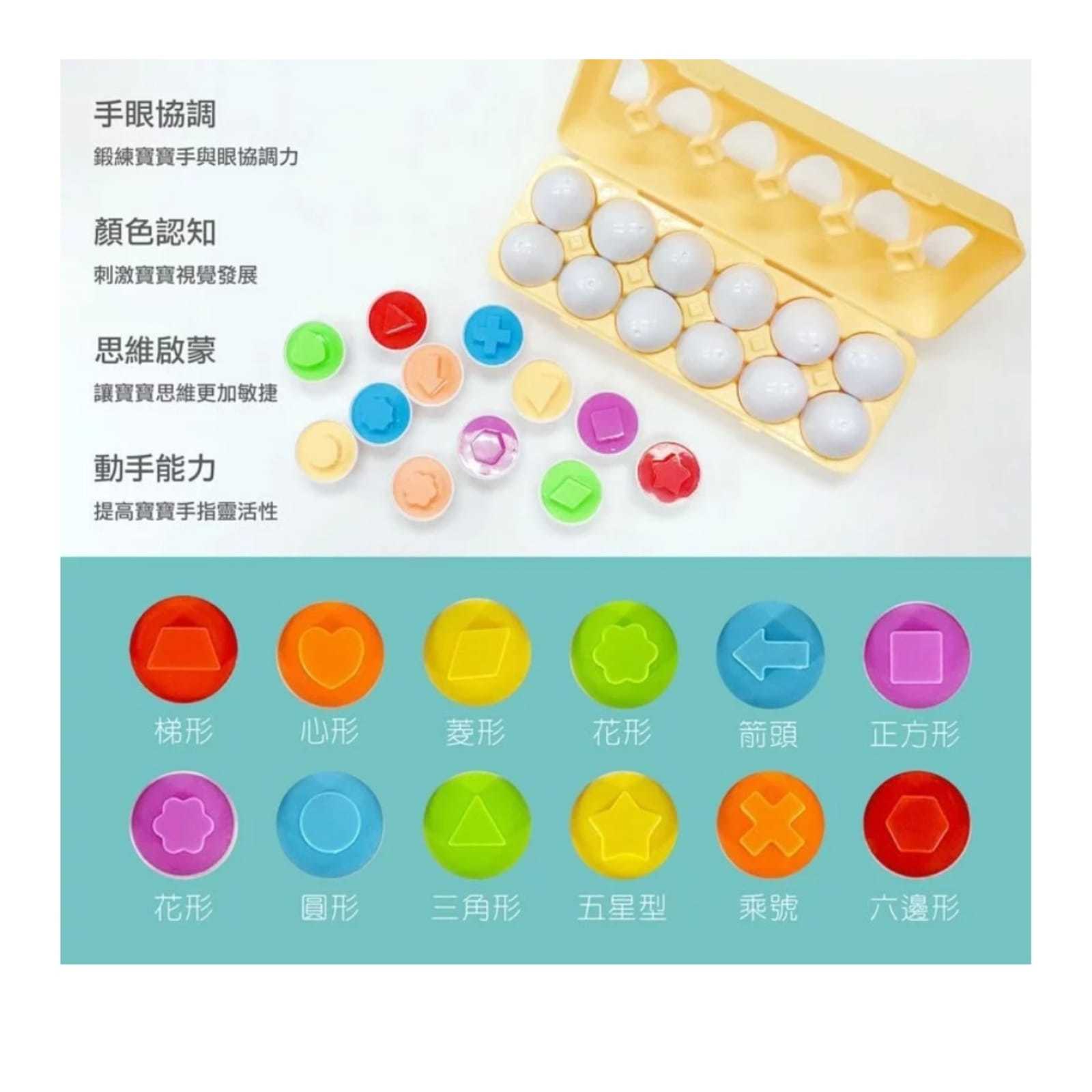 形狀認知雞蛋玩具🐣