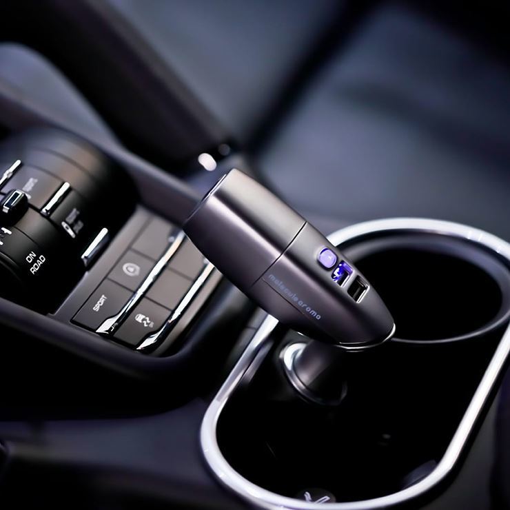 Molecule Aroma V1+ 無火汽車固體香薰及义電器 (啞光白 / 啞光灰 / 啞光藍) (新型號) *內付1件固體香薫元