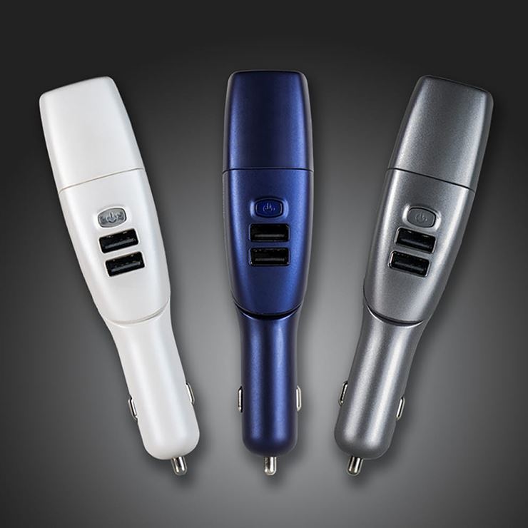 Molecule Aroma V1+ 無火汽車固體香薰及义電器 (啞光白 / 啞光灰 / 啞光藍) (新型號) *內付1件固體香薫元