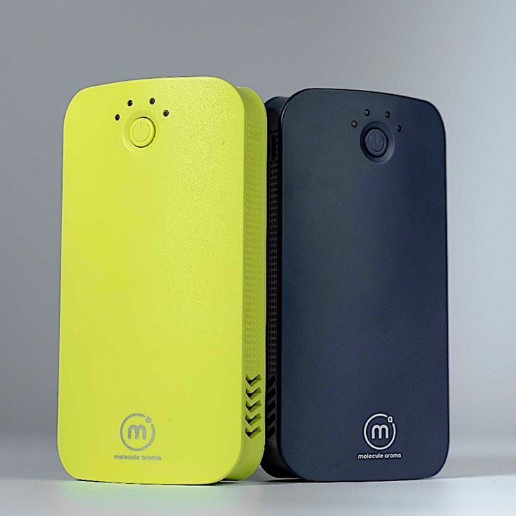 Molecule Aroma 隨身香薰/叉電器 PAD- (藏青色 Blue Black / 螢光黃 Yellow) -隨機附送一個固體香薰元