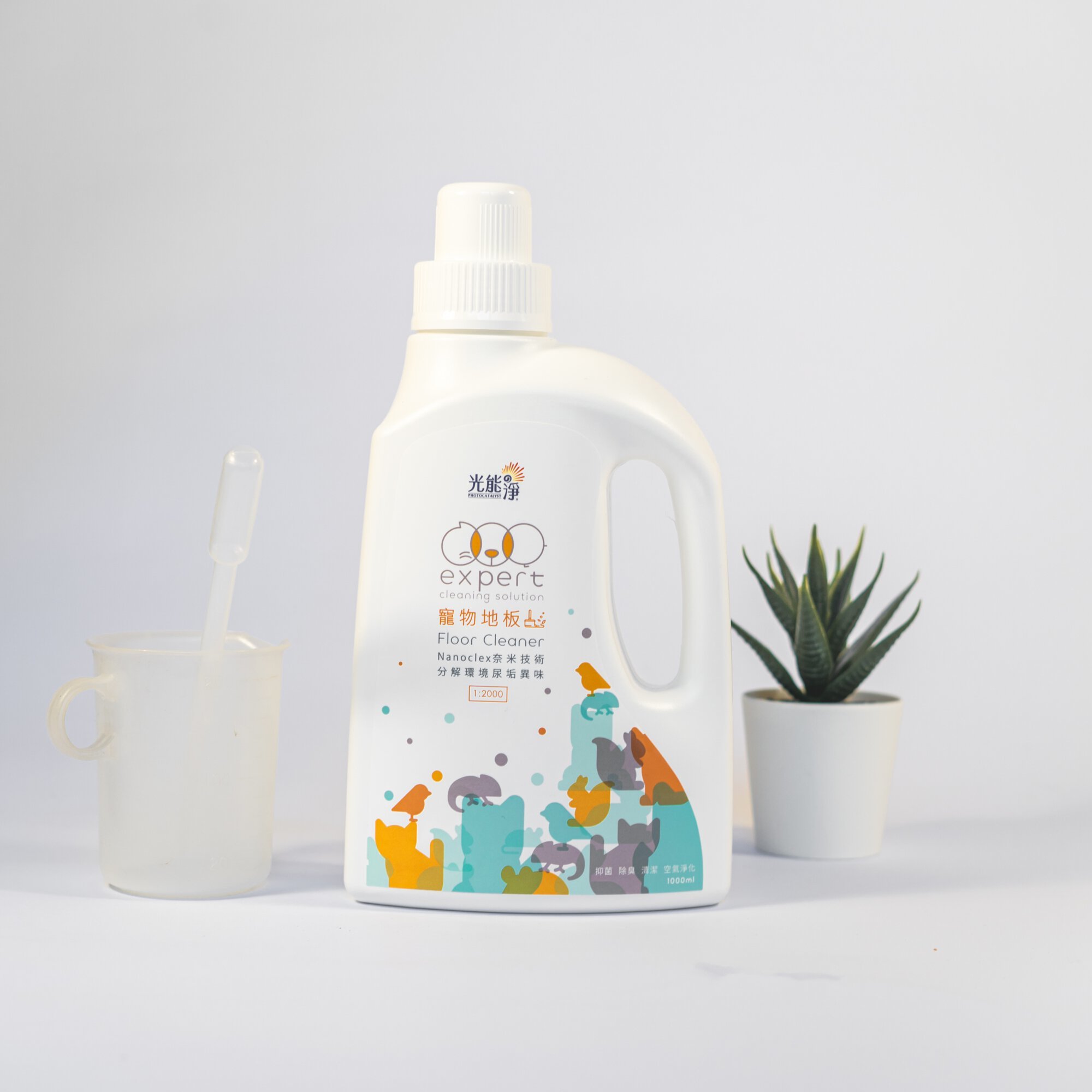 台灣光能淨 - 寵物地板清潔(濃縮)液 1000ml