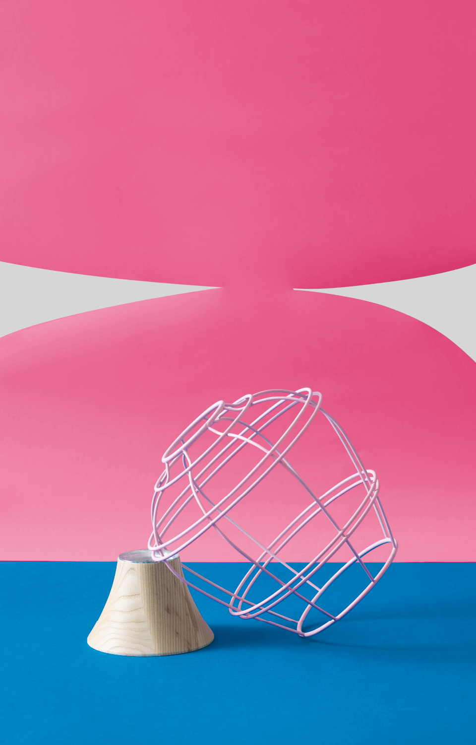 柒木粉紅色設計花器