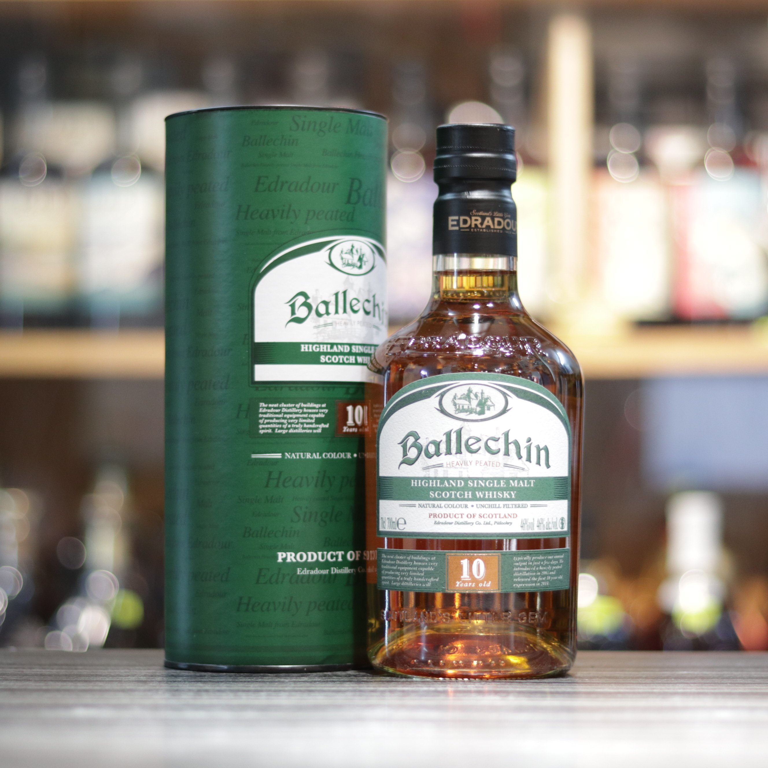 Edradour Ballechin Heavily Peated 10 Year Old - 70cl/46%