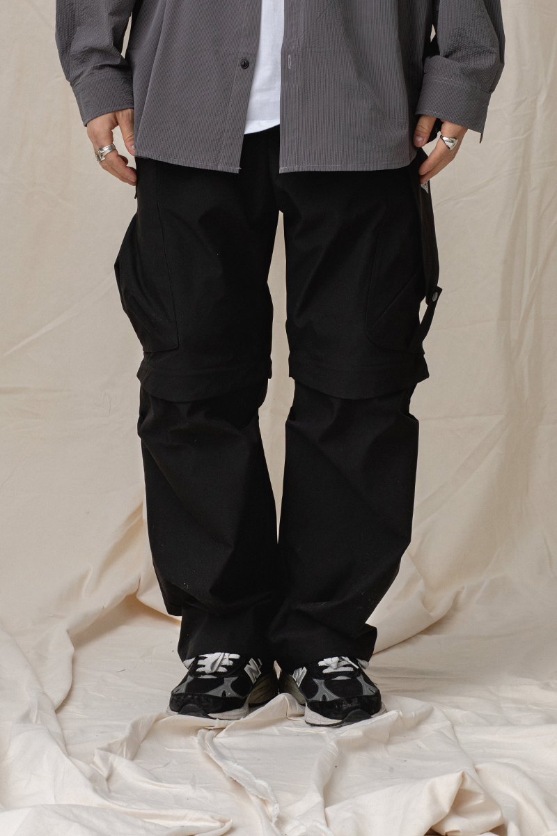 可拆卸二合一大容量口袋工裝長褲