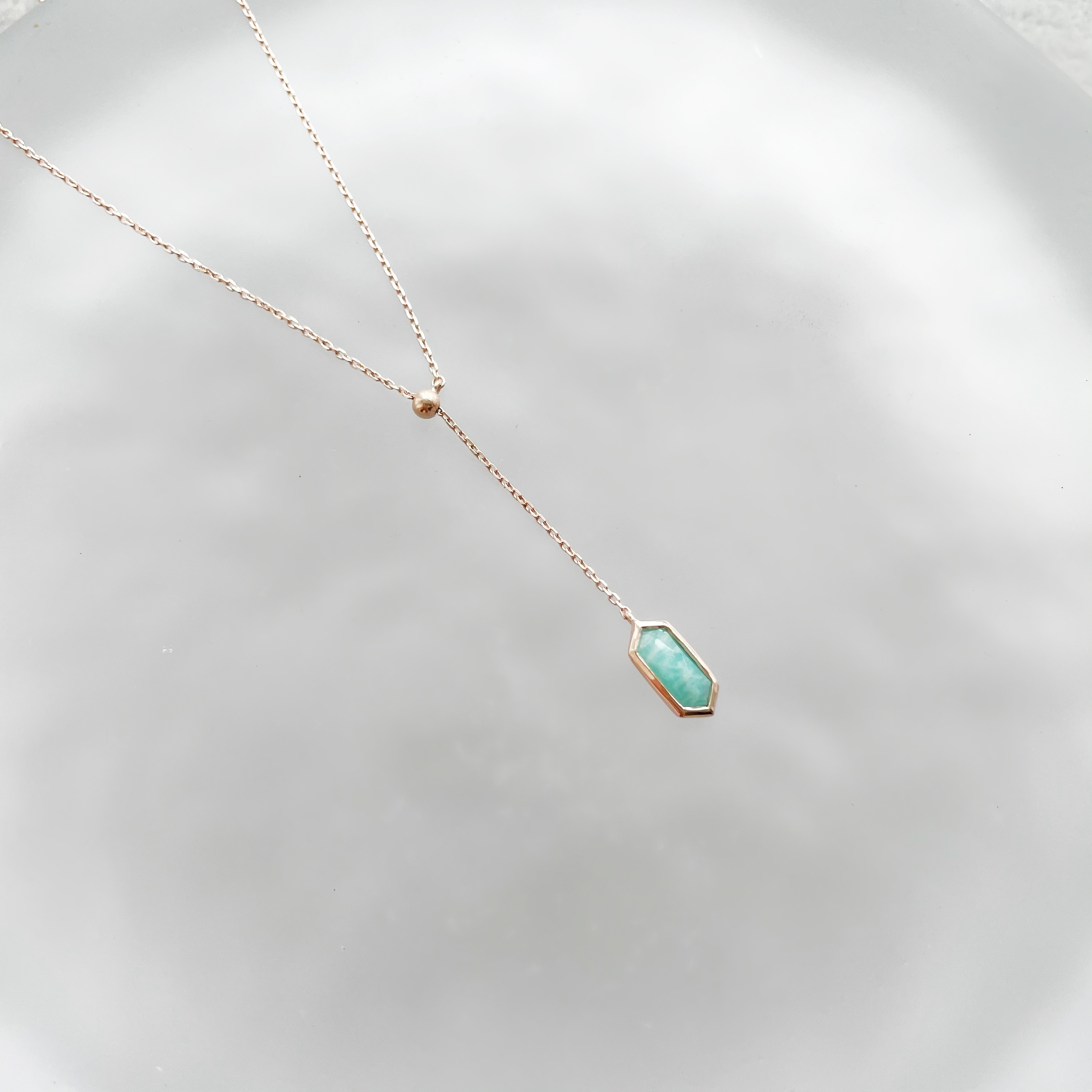 長六角天河可調式小Y字項鍊