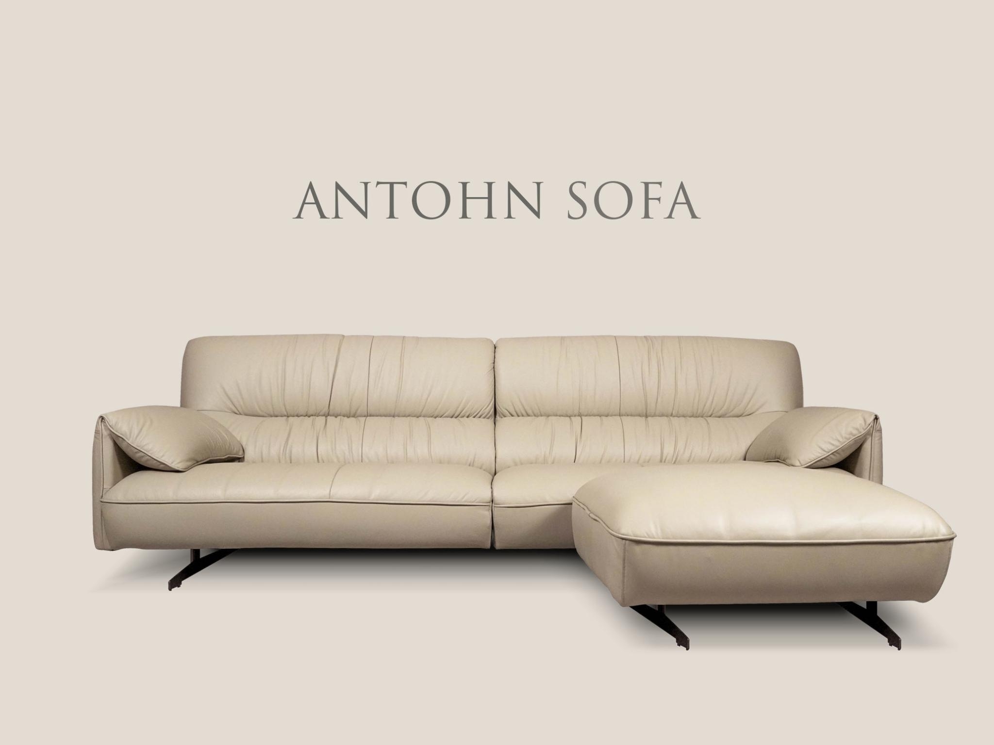 安東尼沙發材質柔軟、舒適透氣，內材填充高彈性科技泡棉