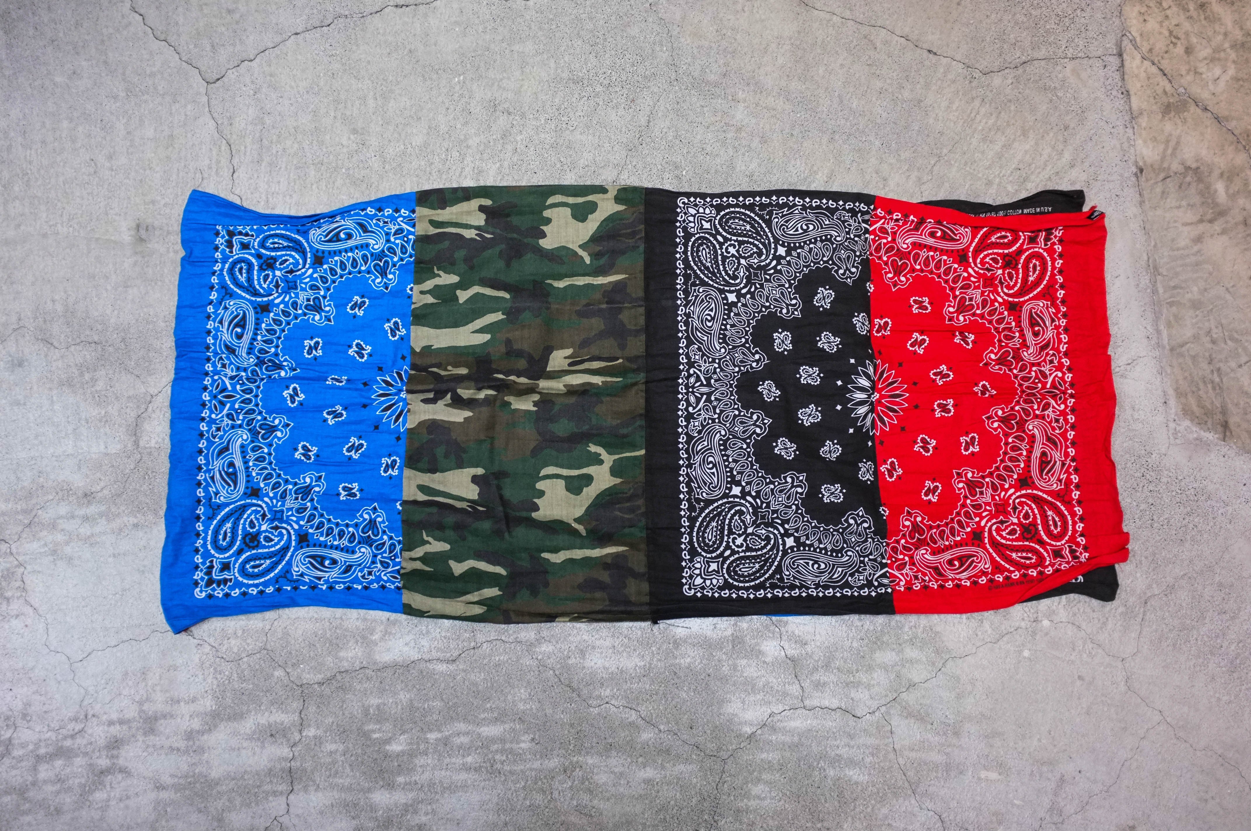【車庫服飾】SOPH. SOPHNET HAV-A-HANK MIX BANDANA STOLE 變形蟲迷彩圍巾