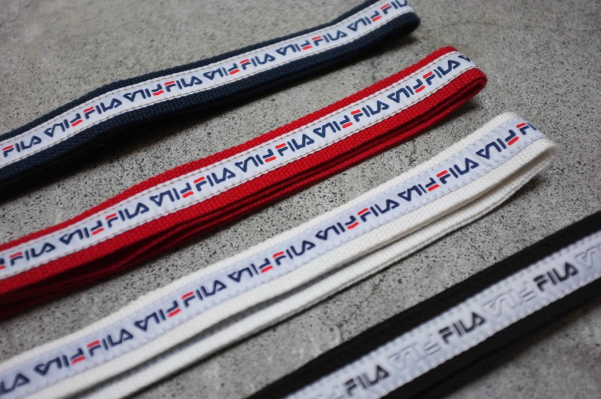 【車庫服飾】日本限定FILA LOGO BELT 織條 腰帶 布腰帶