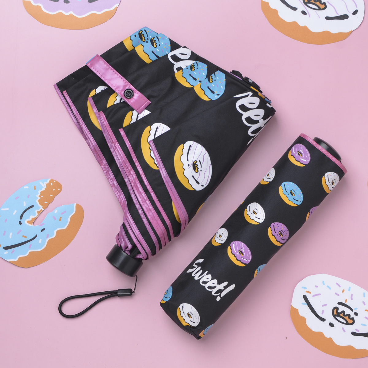 夏日時光晴雨傘．午後甜甜圈(輕量/防風/防曬/抗UV)