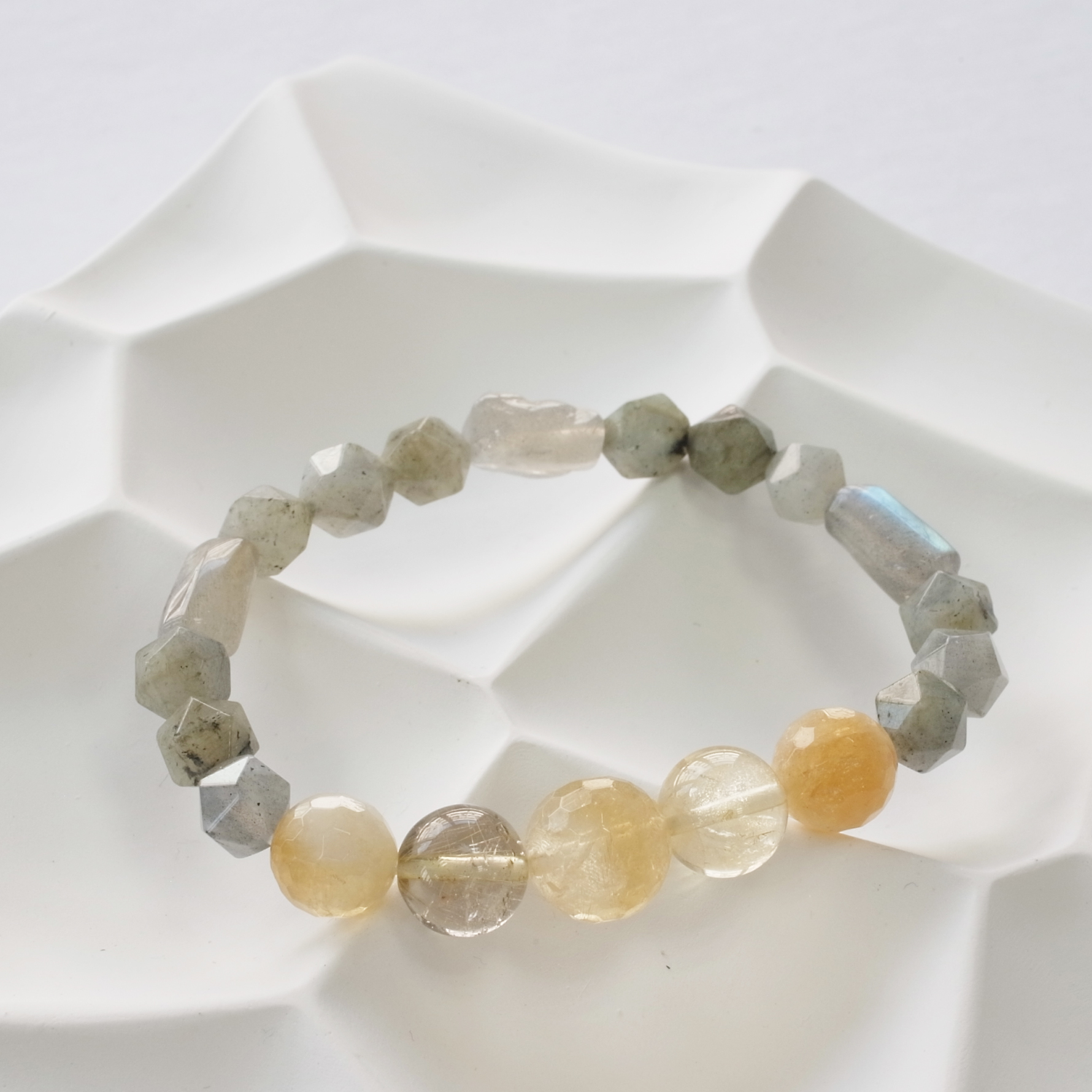 B087葡萄晶/拉長石/黃晶/能量石/珠寶/飾品/純手工/純天然/療癒/冥想/凈化/護身符/健康運