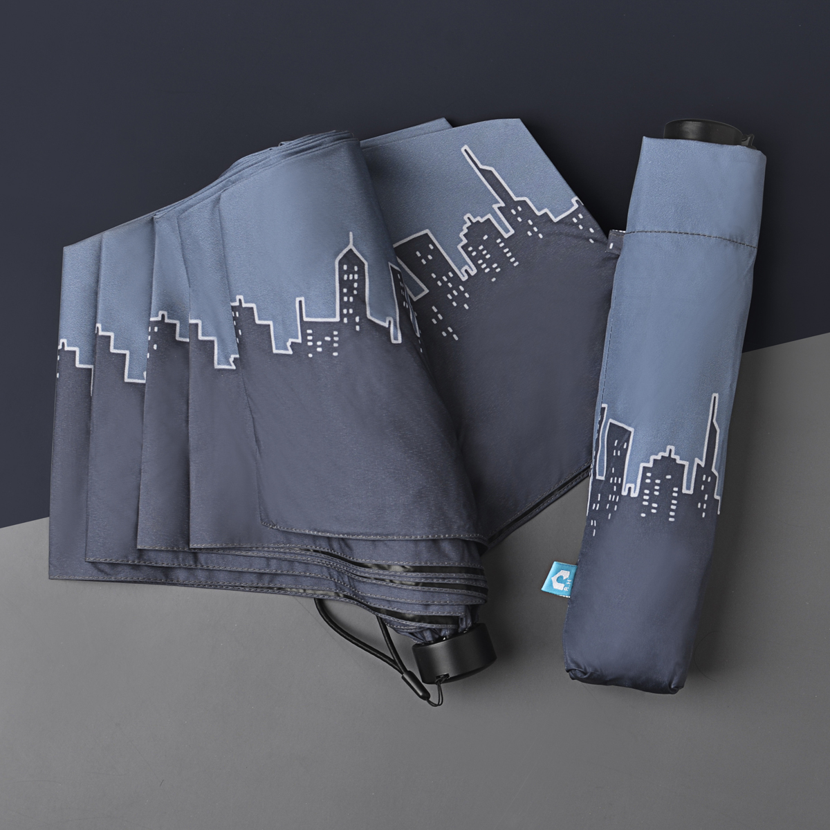 Rainbow House 晴雨傘 深夜城市 防風 防曬 大傘面