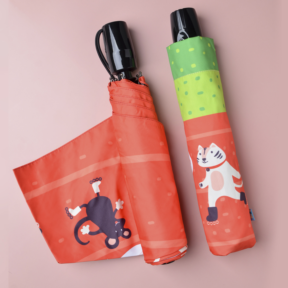 Rainbow House 晴雨傘 來抓我吧 自動傘 安全開收 大傘面