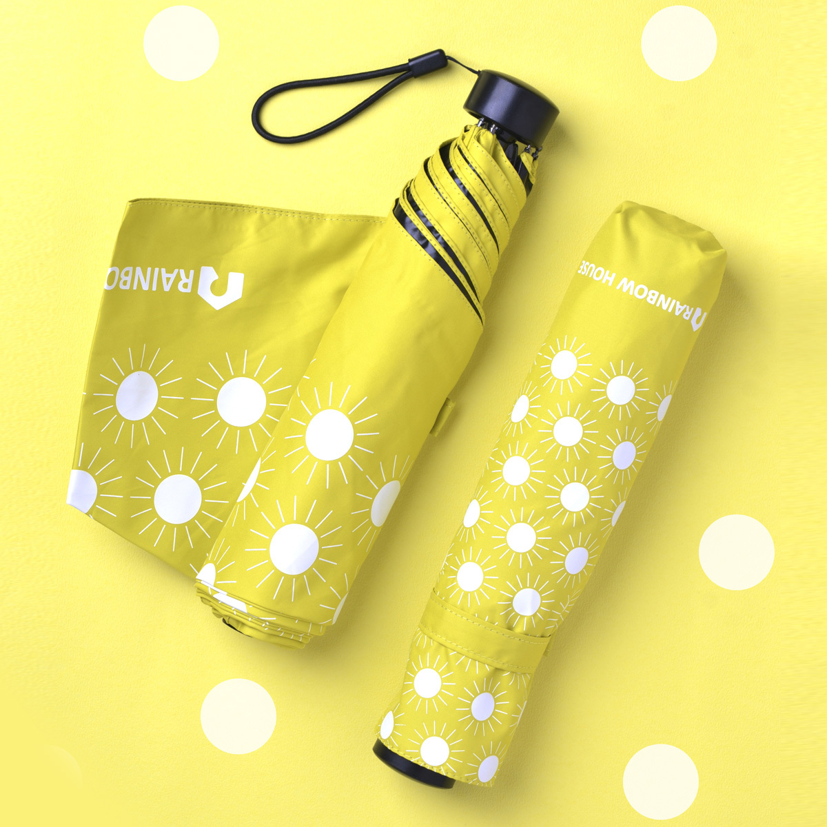 Rainbow House 晴雨傘 彩虹 輕量 防曬 防風 太陽