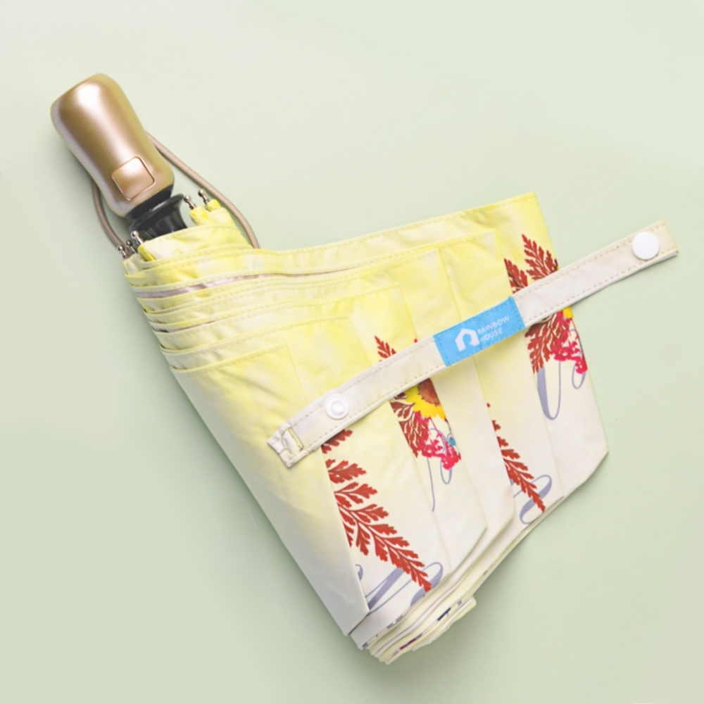 Rainbow House 晴雨傘 春神的詩篇 自動傘 安全開收 押花 壓花