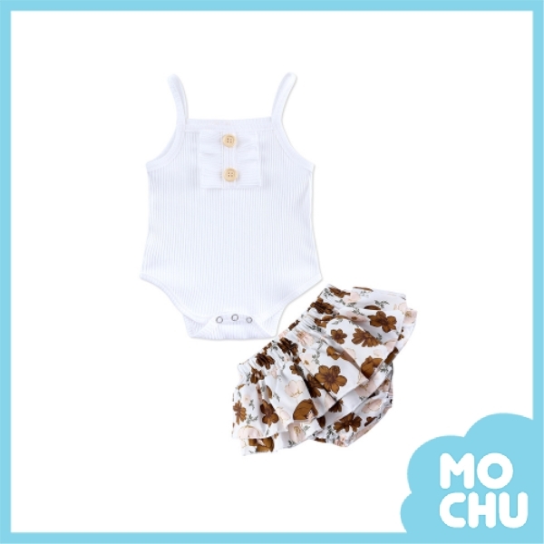 細肩包屁衣套裝(三色)