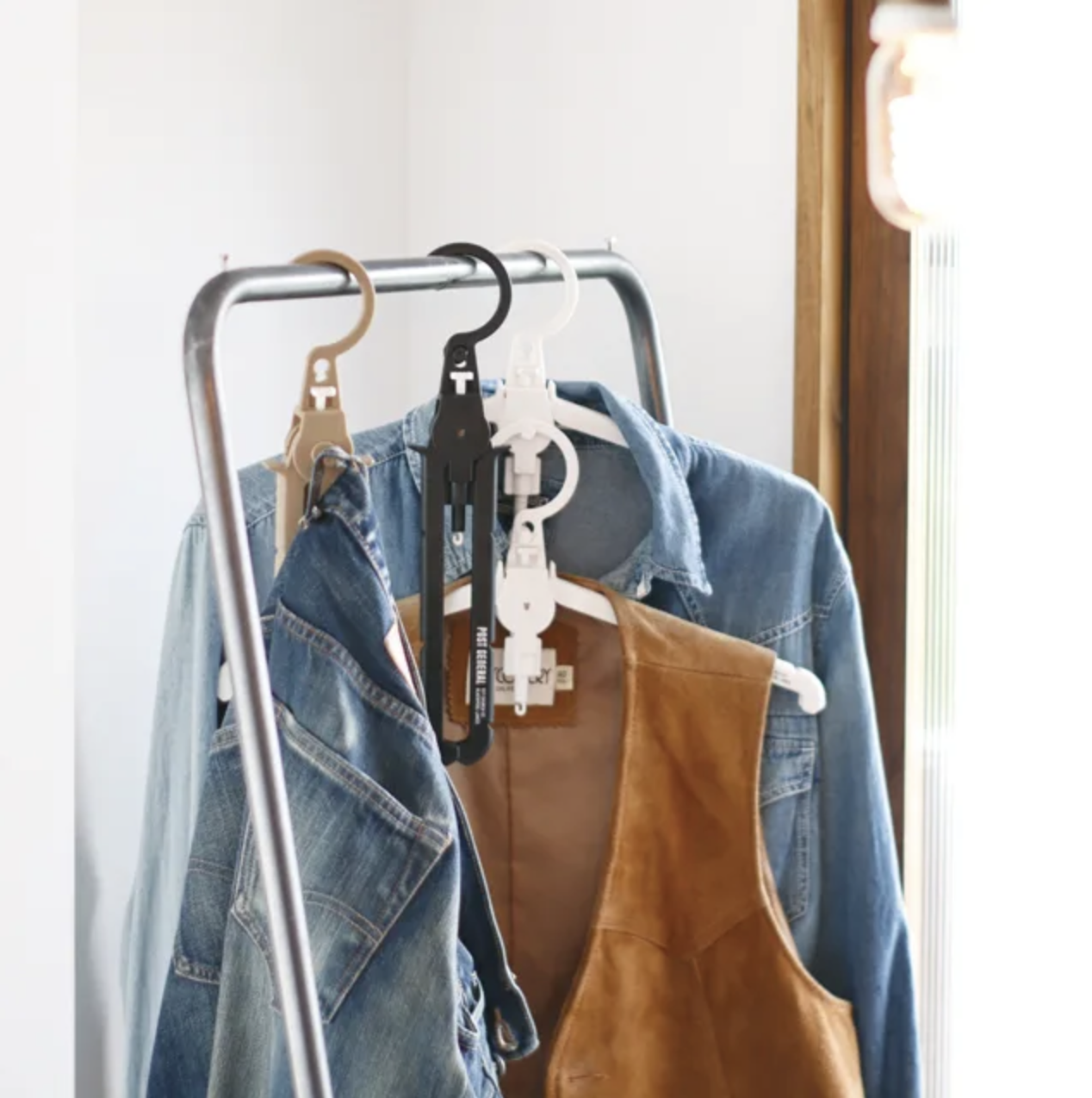 【POST GENERAL】多用途可折疊式收納衣架-2入組 D-4-2