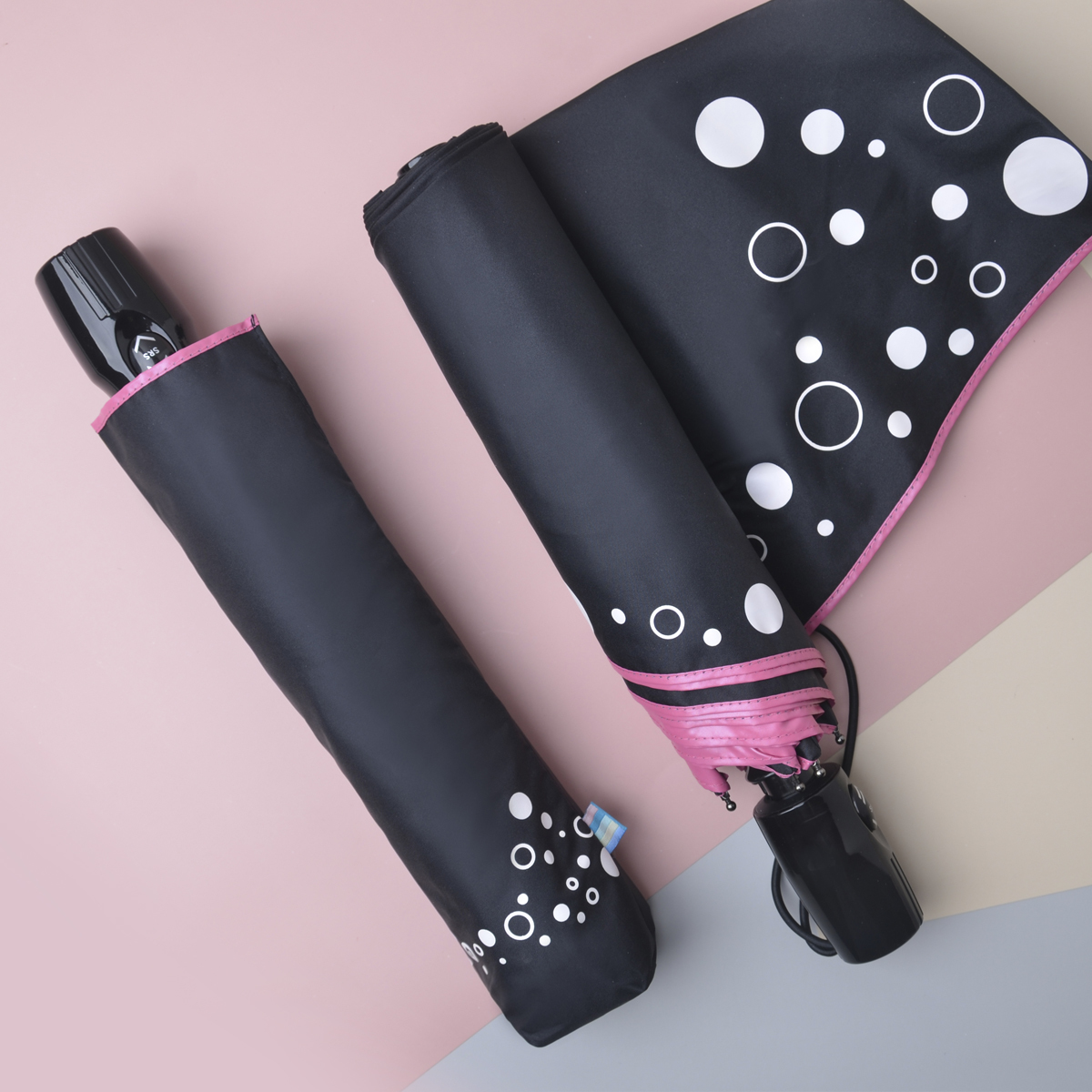 Rainbow House 晴雨傘 黑白美學 自動傘 安全開收 大傘面