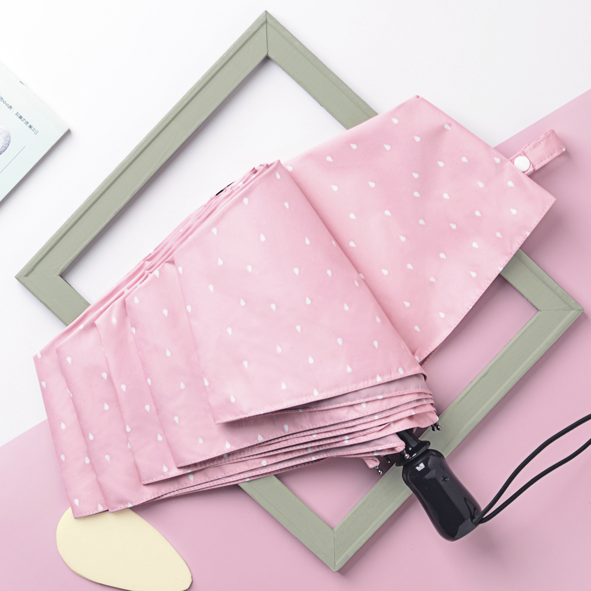 Rainbow House 晴雨傘 馬卡龍物語 自動傘 安全開收 輕量 防風