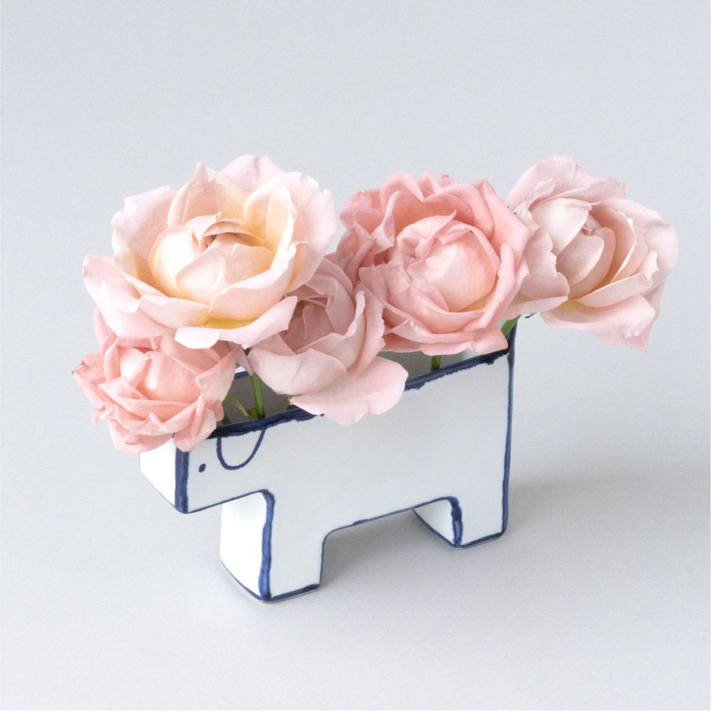 犬造型花器