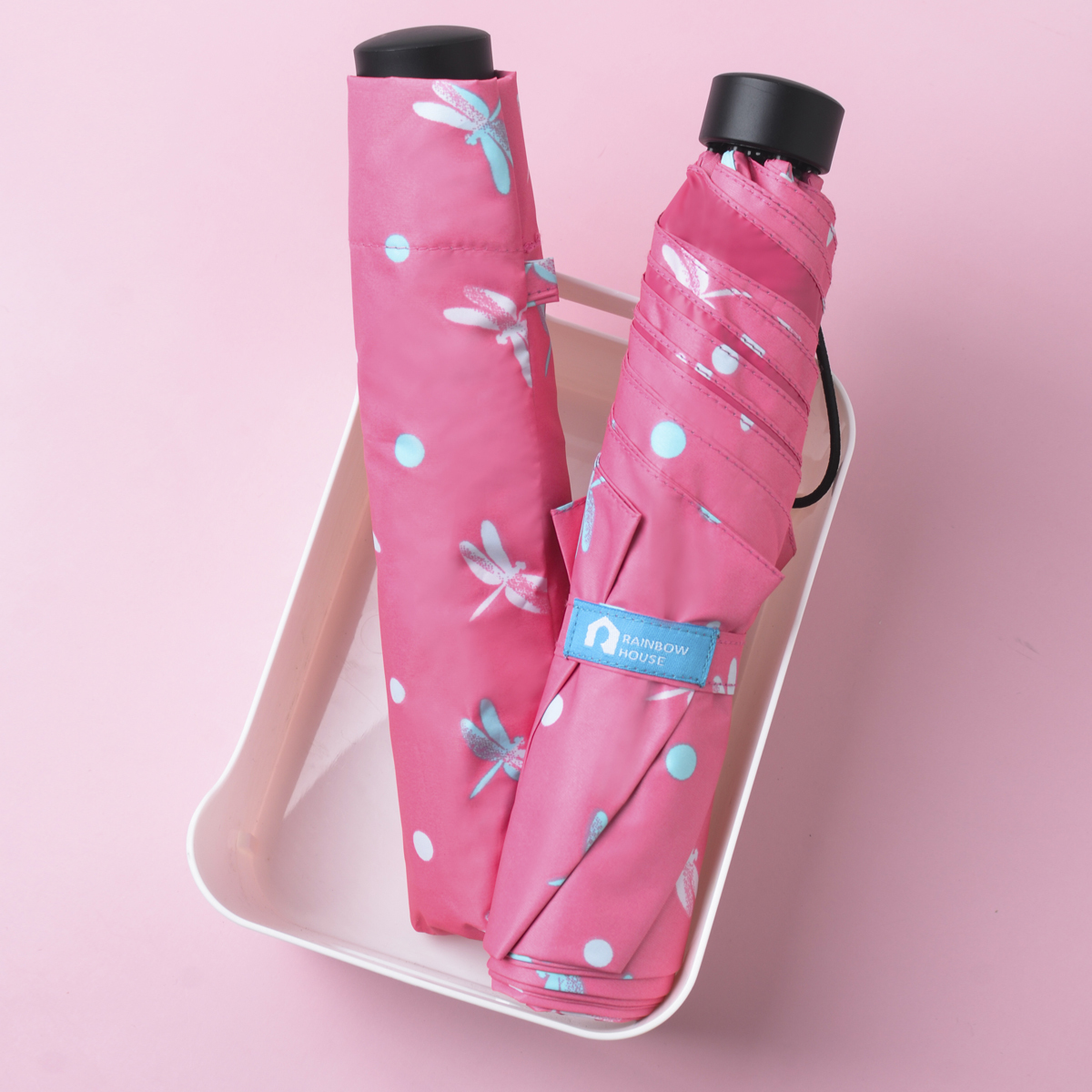 Rainbow House 晴雨傘 蜻蜓飛飛 防風 防曬 輕量 大傘面