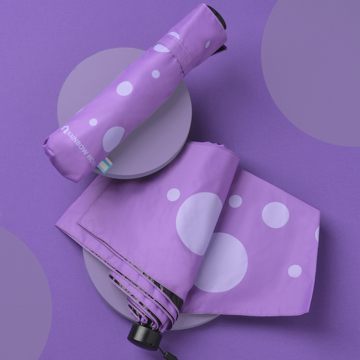 Rainbow House 晴雨傘 彩虹 輕量 防曬 防風 空氣