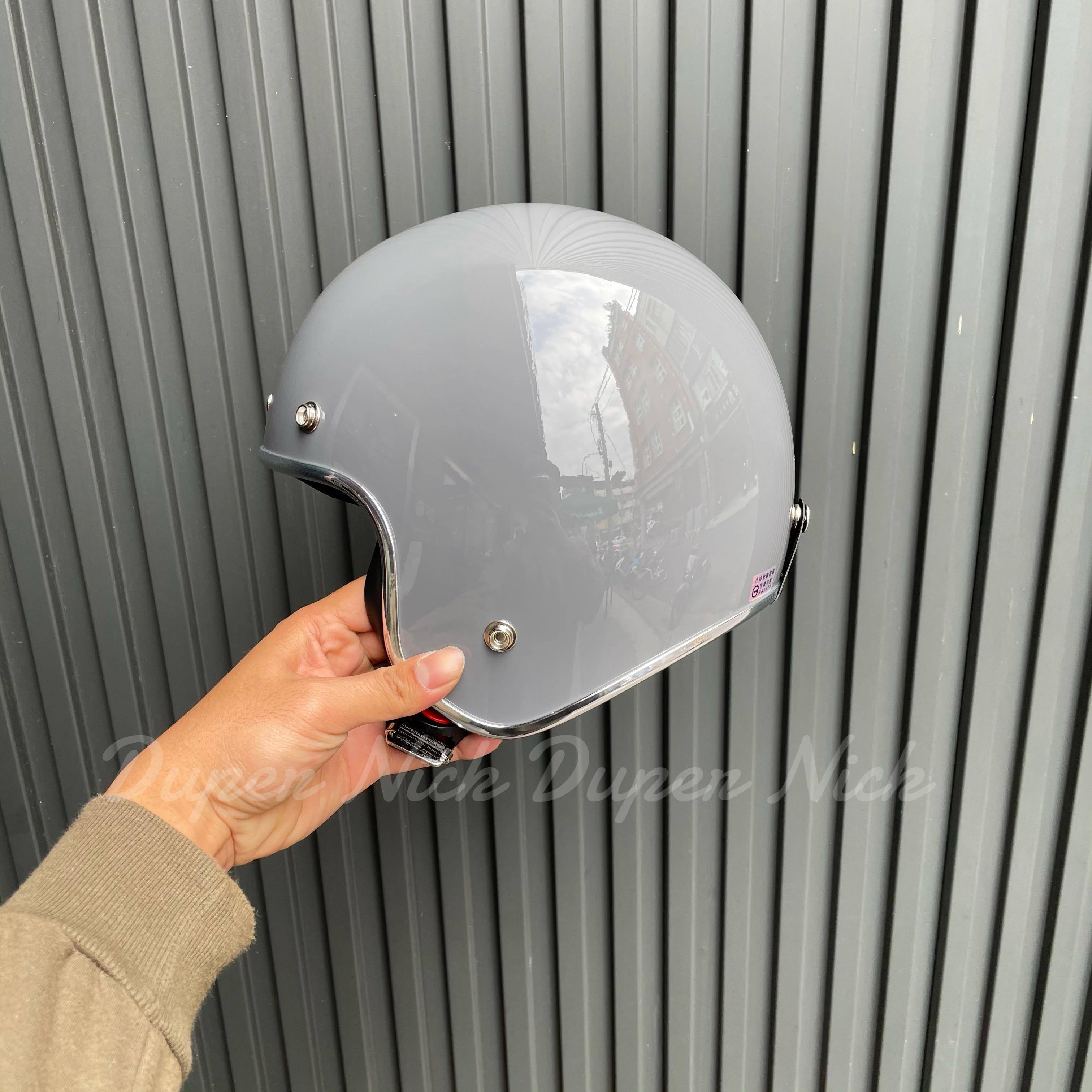 Duper Nick 獨家訂製款 復古 騎士安全帽 /鏡片