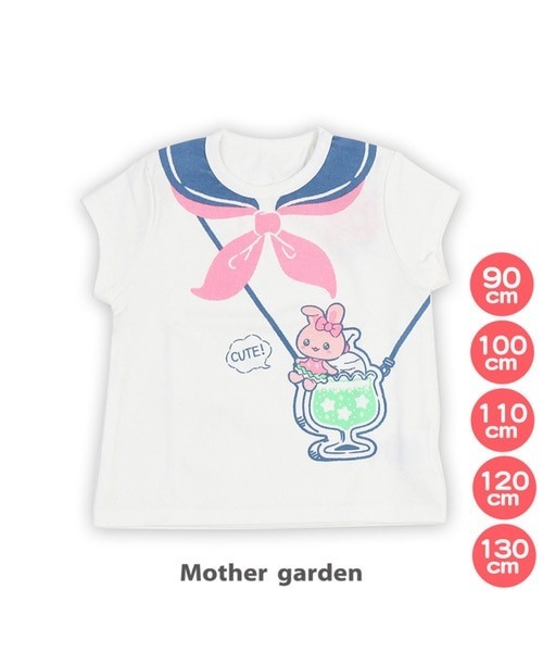 Usamomo 萌兔桃桃 短袖T 學院風 90cm 100cm 110cm T恤 萌兔momo mimi