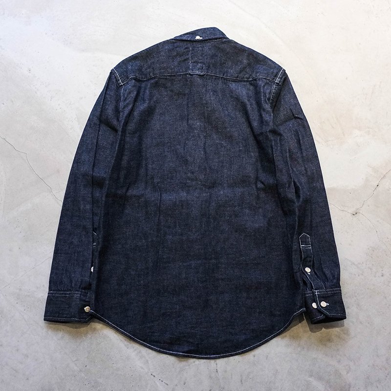 【車庫服飾】VISVIM 極新絕版 SS B.D. SHIRT ONE WASH 中村世紀 原色深藍牛仔襯衫