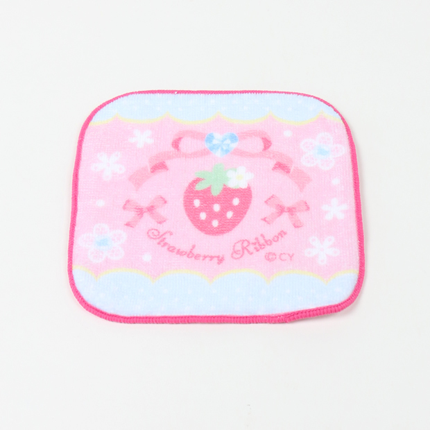 Mother Garden手帕-蝴蝶結 粉、藍 蕾絲粉黃