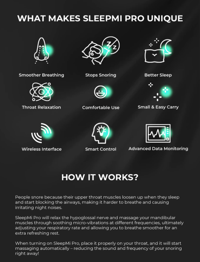 SleepMi 智能下巴止鼻鼾睡眠按摩器