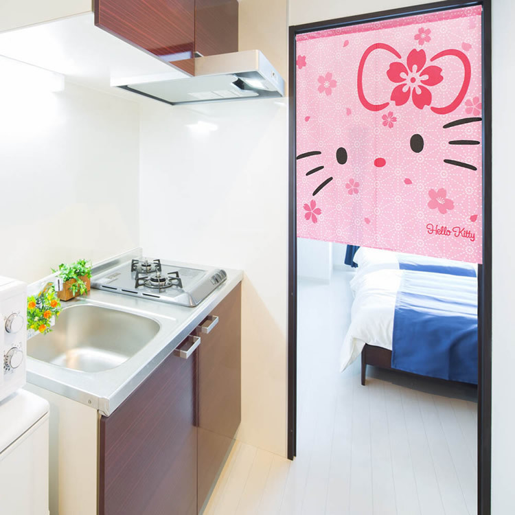 Sanrio Hello Kitty 短門簾 85×90cm  櫻花 #CM21SD-92207