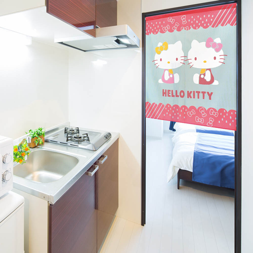 Sanrio Hello Kitty 短門簾 85×90cm  雙胞胎 #CM21SD-92212